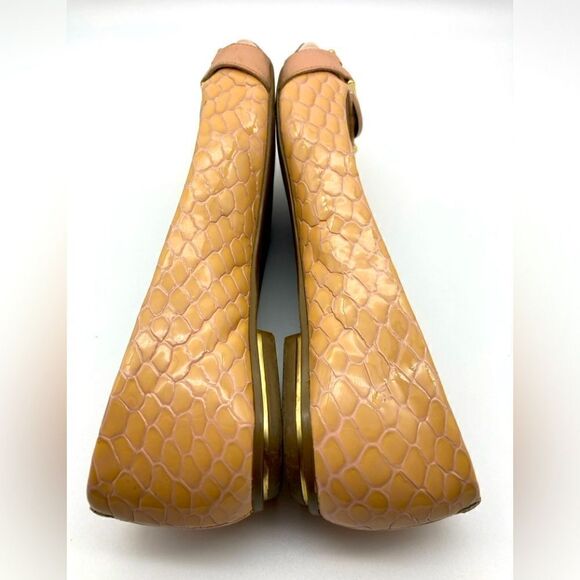 Jorge Bischoff Patent Leather Beige Flats Size 7 - Picture 6 of 12